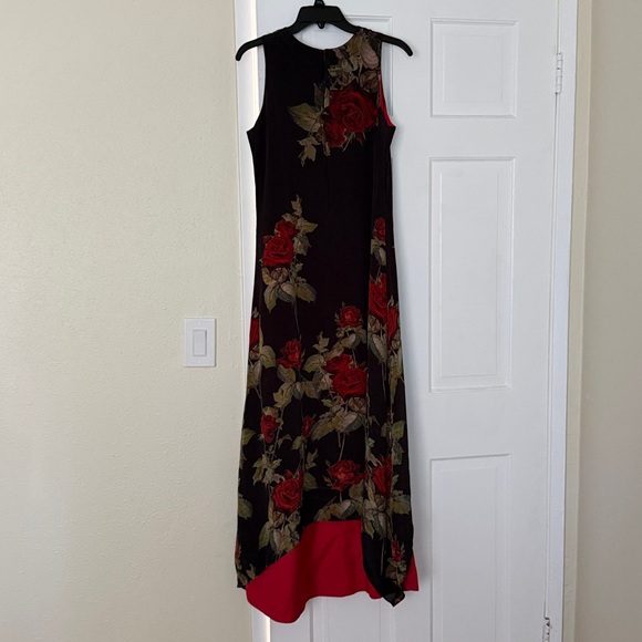 FORMAL ROSE PRINT GOWN - Picture 10 of 10